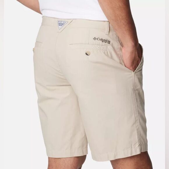 Columbia PFG Men’s 6” Bonehead II Khaki Fishing Outdoor Shorts - Picture 2 of 8